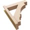 Ekena Millwork 6-in W x 24-in D x 28-in H Balboa Block Rough Cedar Woodgrain TimberThane Outlooker, Primed Tan OUTUR060X24X28BOA44RCPR - alternate 3